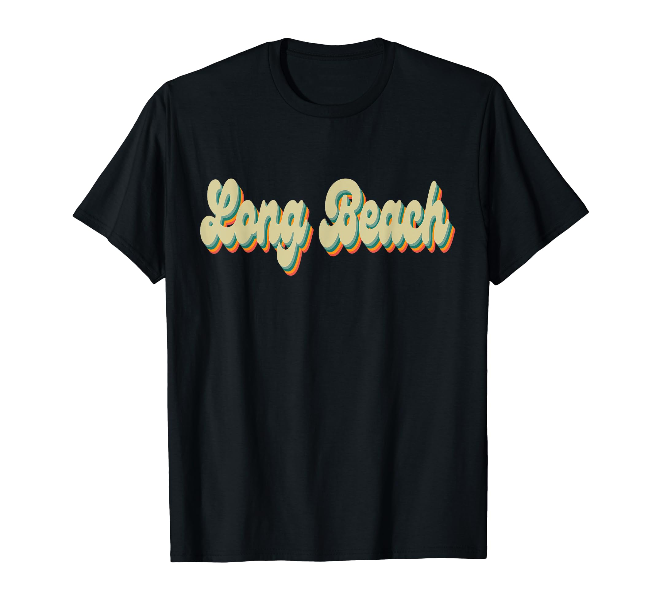 Long Beach 70S 80S 90S T-Shirt - Aesthetic Graphic for Adults - T-Shirt, Sweatshirt, Hoodie