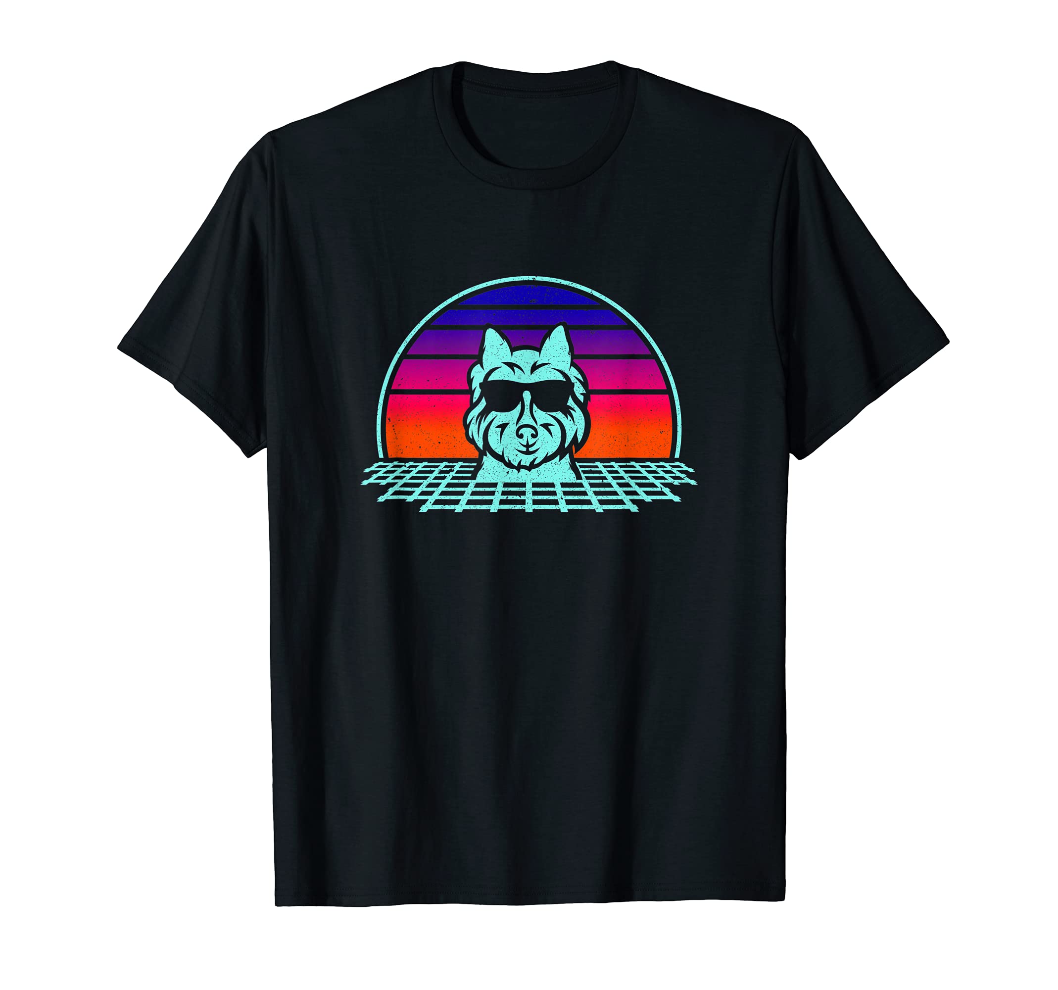 West Highland Terrier Rottweiler 80S T-Shirt - Minimalist Print for Adults - T-Shirt, Sweatshirt, Hoodie