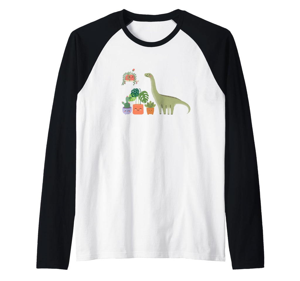 Sauropod Brontosaurus Succulent Plants T-Shirt - Graphic Print Unisex - T-Shirt, Sweatshirt, Hoodie
