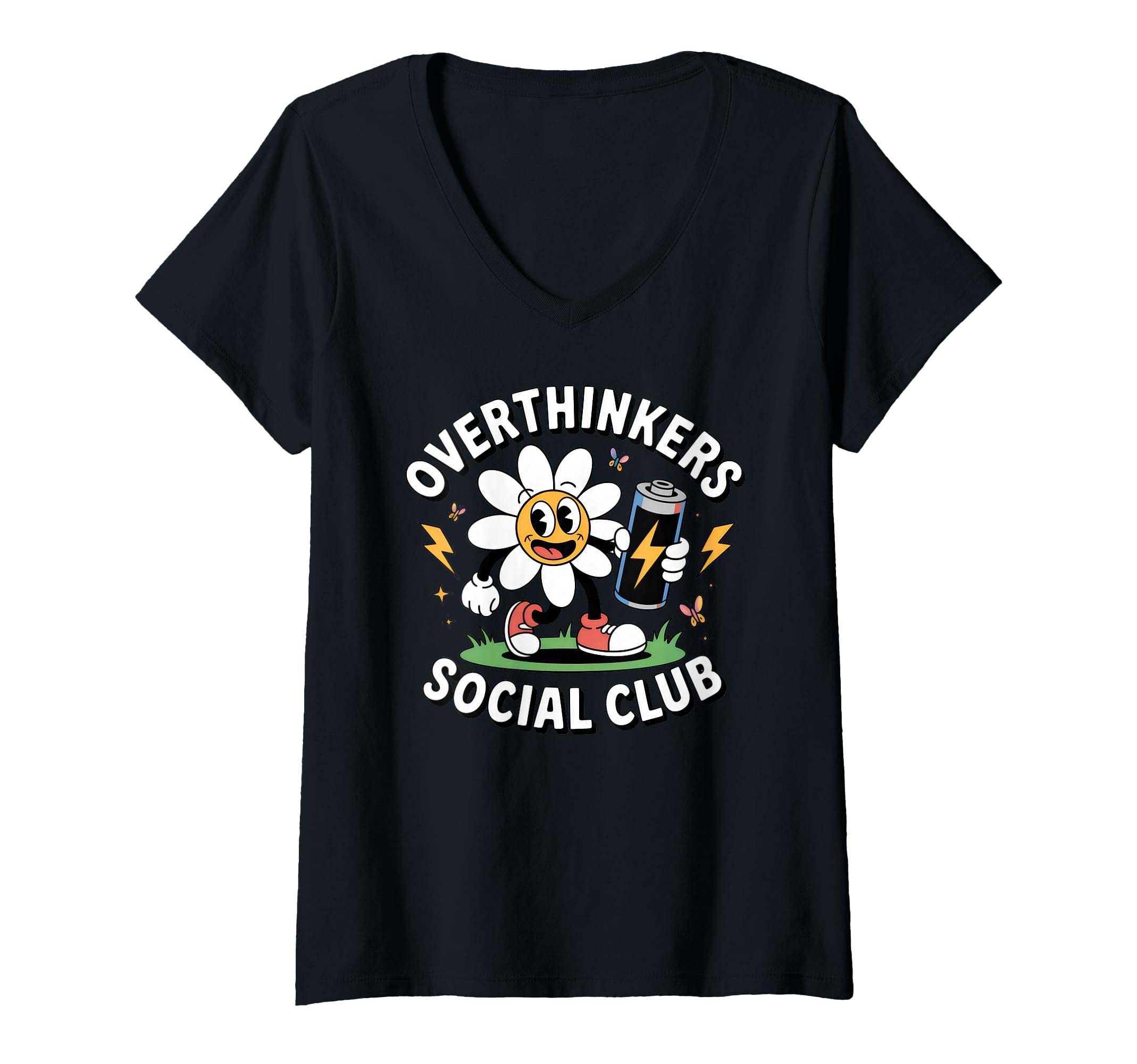 Womens Overthinkers Social Club Funny T-Shirt - Unique Graphic Unisex - T-Shirt, Sweatshirt, Hoodie