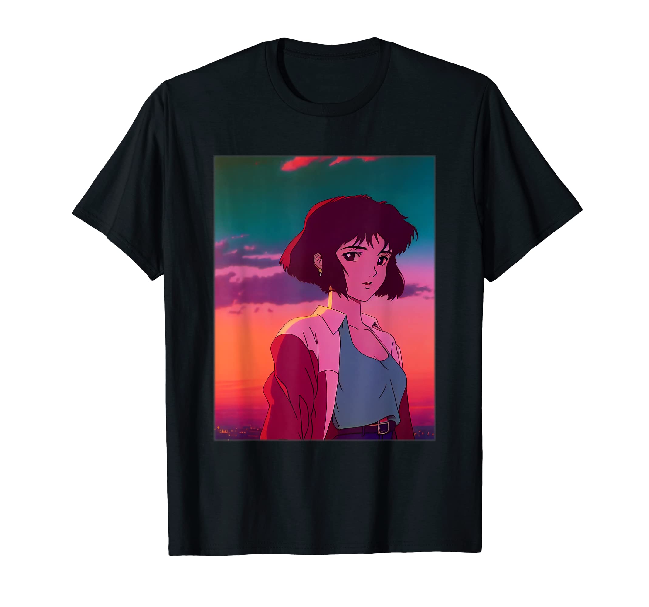 Sad Crying Anime Aesthetic 80S 90S T-Shirt - Novelty Apparel Men Women - T-Shirt, Sweatshirt, Hoodie