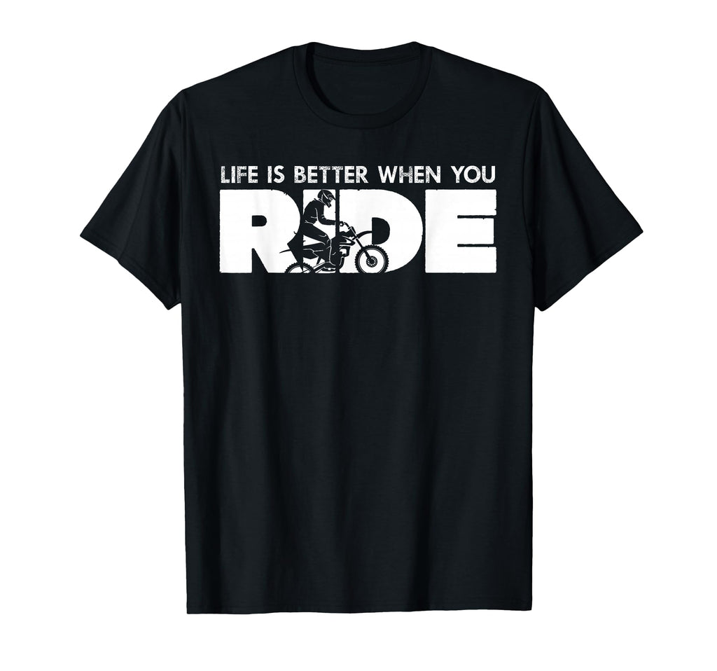 Life Is Better When You Ride Biker T-Shirt - Trendy Graphic for Adults - T-Shirt, Sweatshirt, Hoodie
