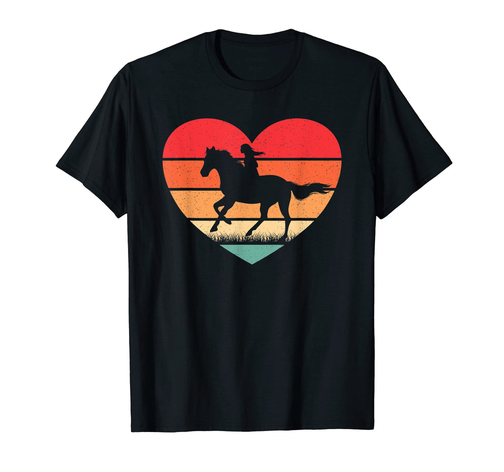 Horse Heart Horseback Riding Horse Lover T-Shirt - Graphic Print Unisex - T-Shirt, Sweatshirt, Hoodie