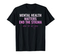 Green Ribbon End Stigma Mental Health T-Shirt - Custom Art Print Unisex - T-Shirt, Sweatshirt, Hoodie