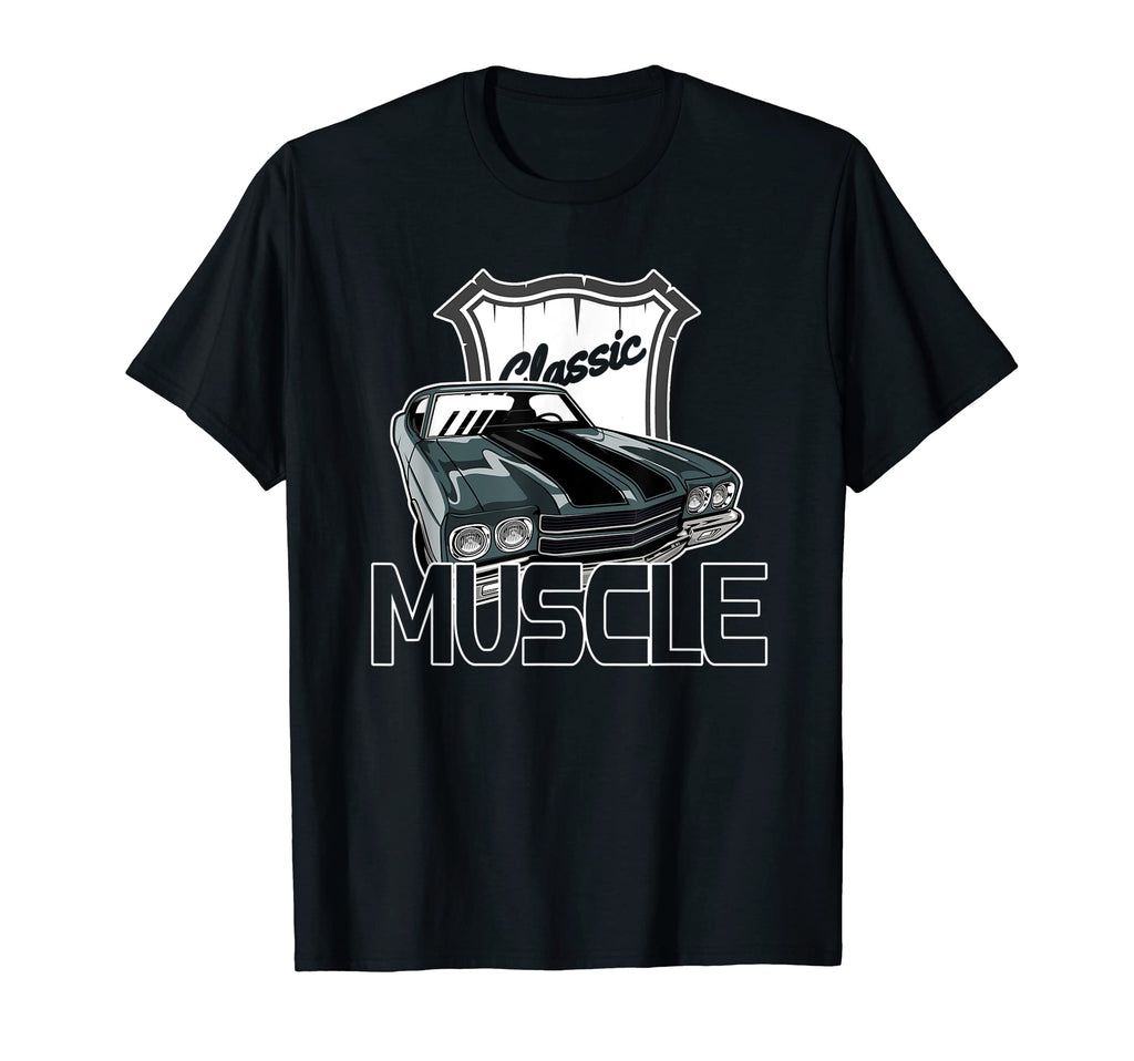 Hot Rod Muscle Mens American Muscle Cars T-Shirt - Graphic Print for Adults - T-Shirt, Sweatshirt, Hoodie