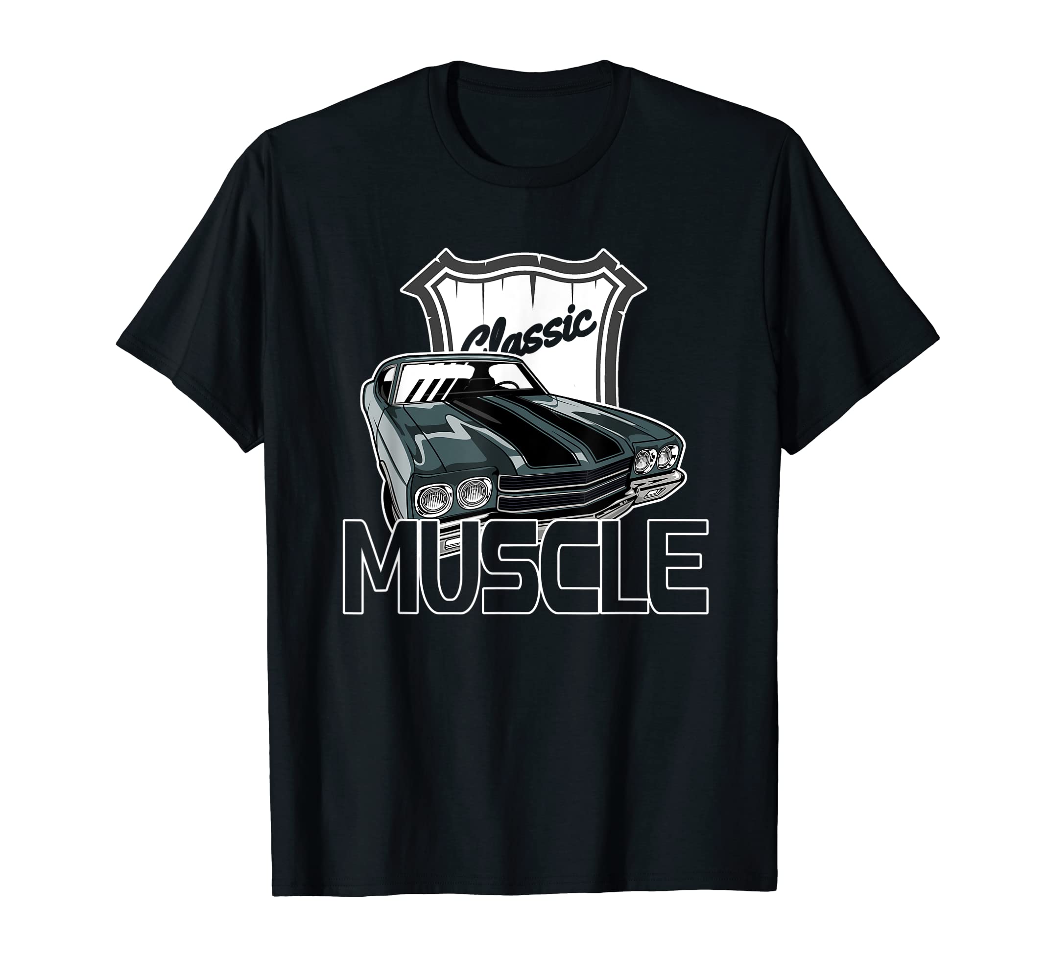 Hot Rod Muscle Mens American Muscle Cars T-Shirt - Graphic Print for Adults - T-Shirt, Sweatshirt, Hoodie