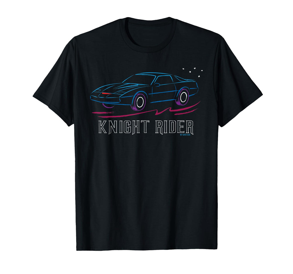 Knight Rider Car Neon Streak T-Shirt - Fun Novelty Design Men Women - T-Shirt, Sweatshirt, Hoodie