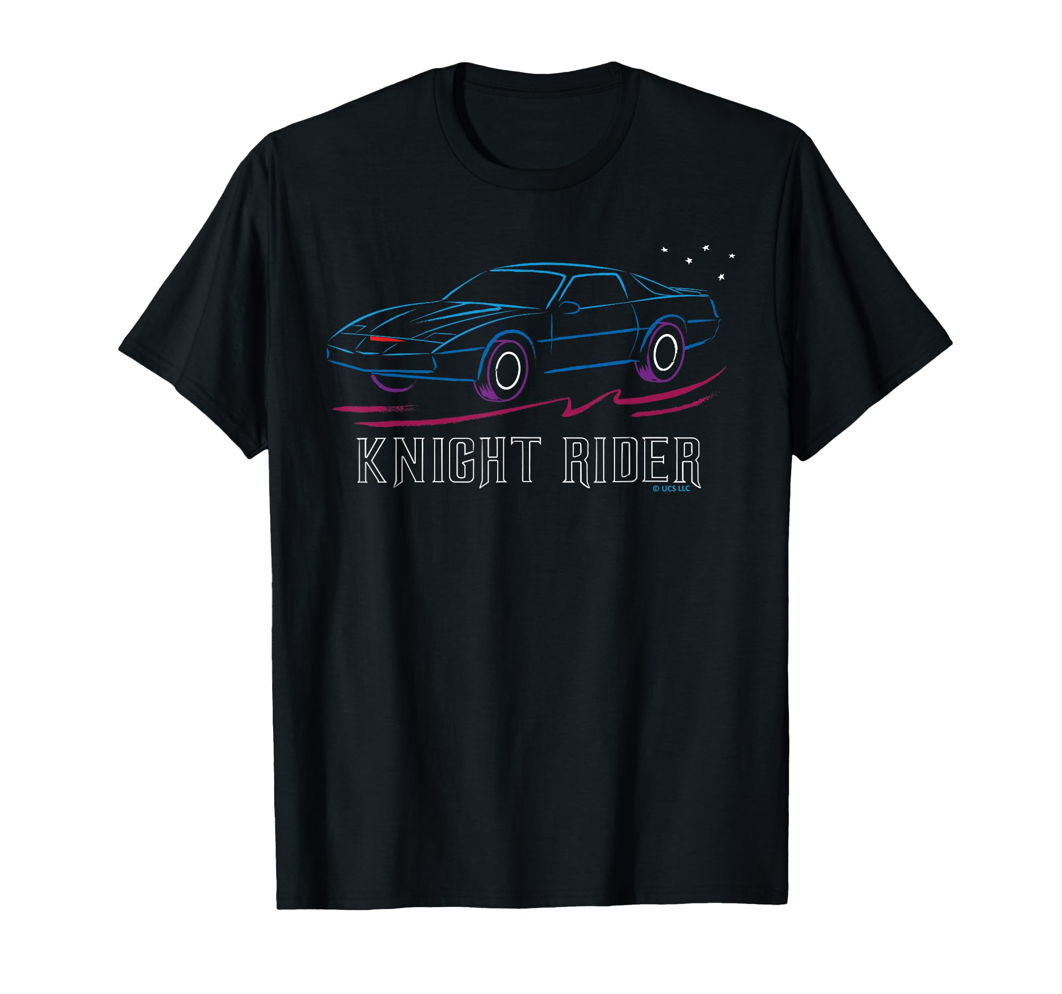 Knight Rider Car Neon Streak T-Shirt - Fun Novelty Design Men Women - T-Shirt, Sweatshirt, Hoodie