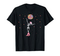 Disco Ball Dancing Skeleton Cowgirl T-Shirt - Minimalist Print Unisex - T-Shirt, Sweatshirt, Hoodie