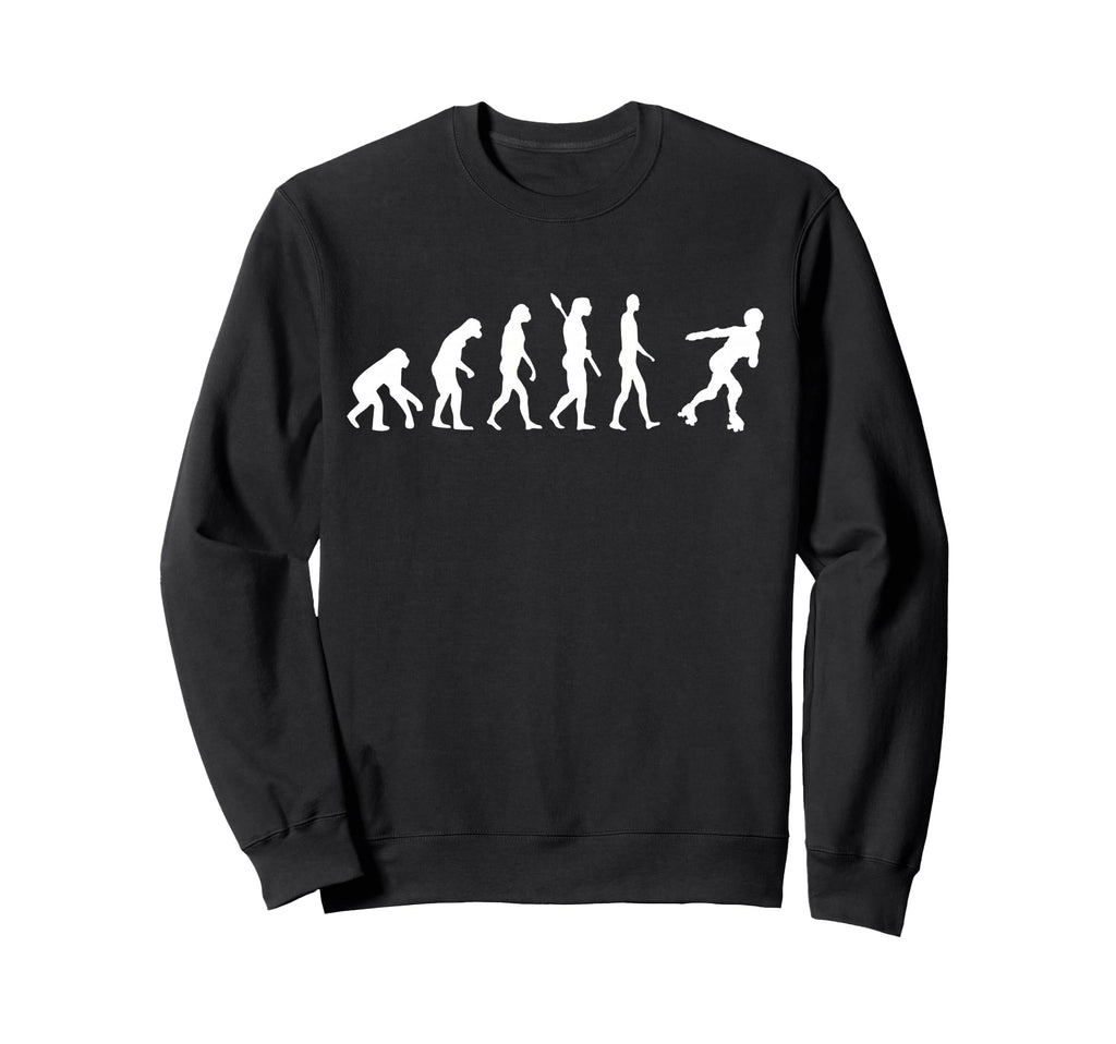 Roller Skates Rider Evolution Roller Sweatshirt - Unique Graphic Unisex - T-Shirt, Sweatshirt, Hoodie
