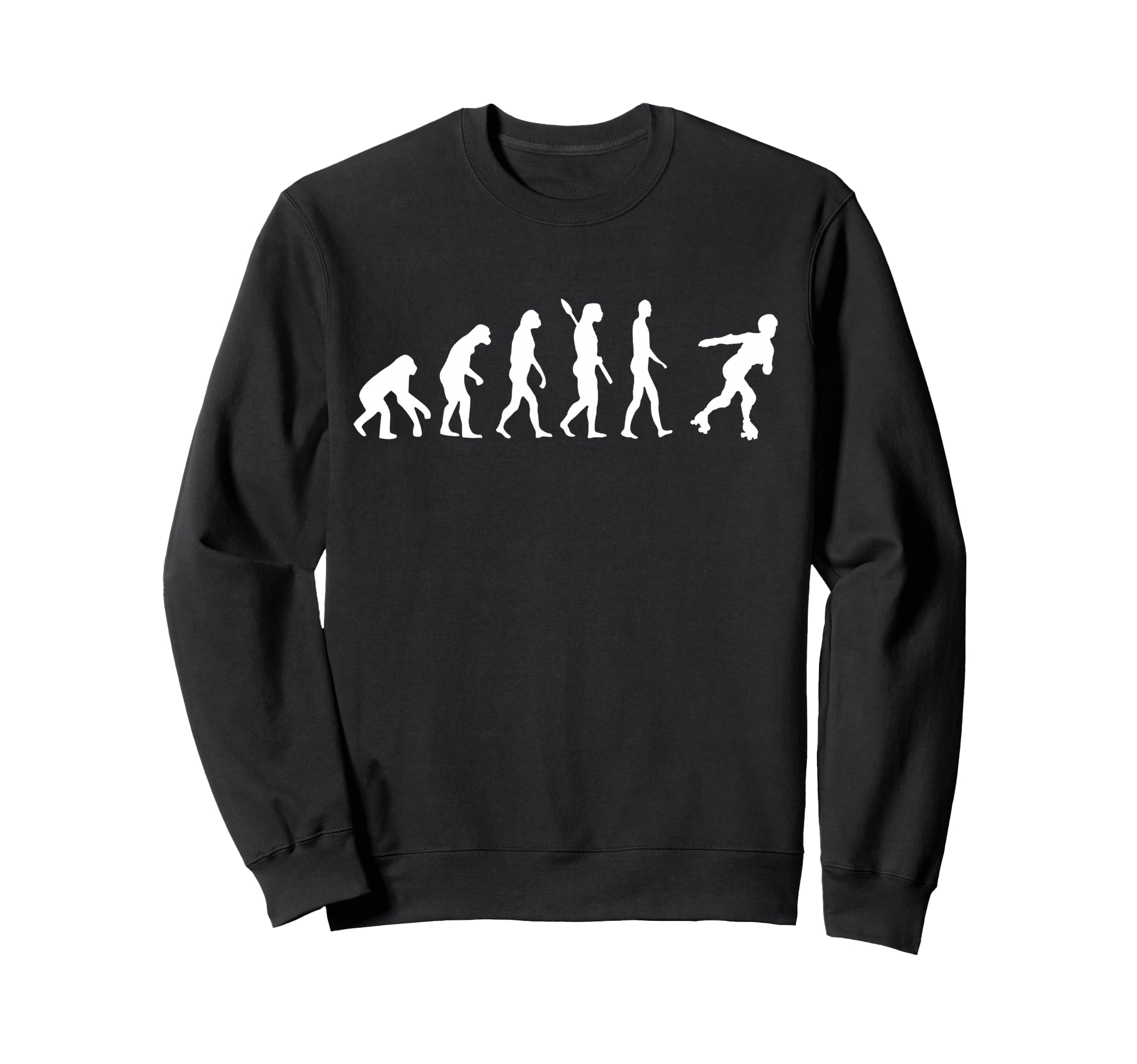 Roller Skates Rider Evolution Roller Sweatshirt - Unique Graphic Unisex - T-Shirt, Sweatshirt, Hoodie