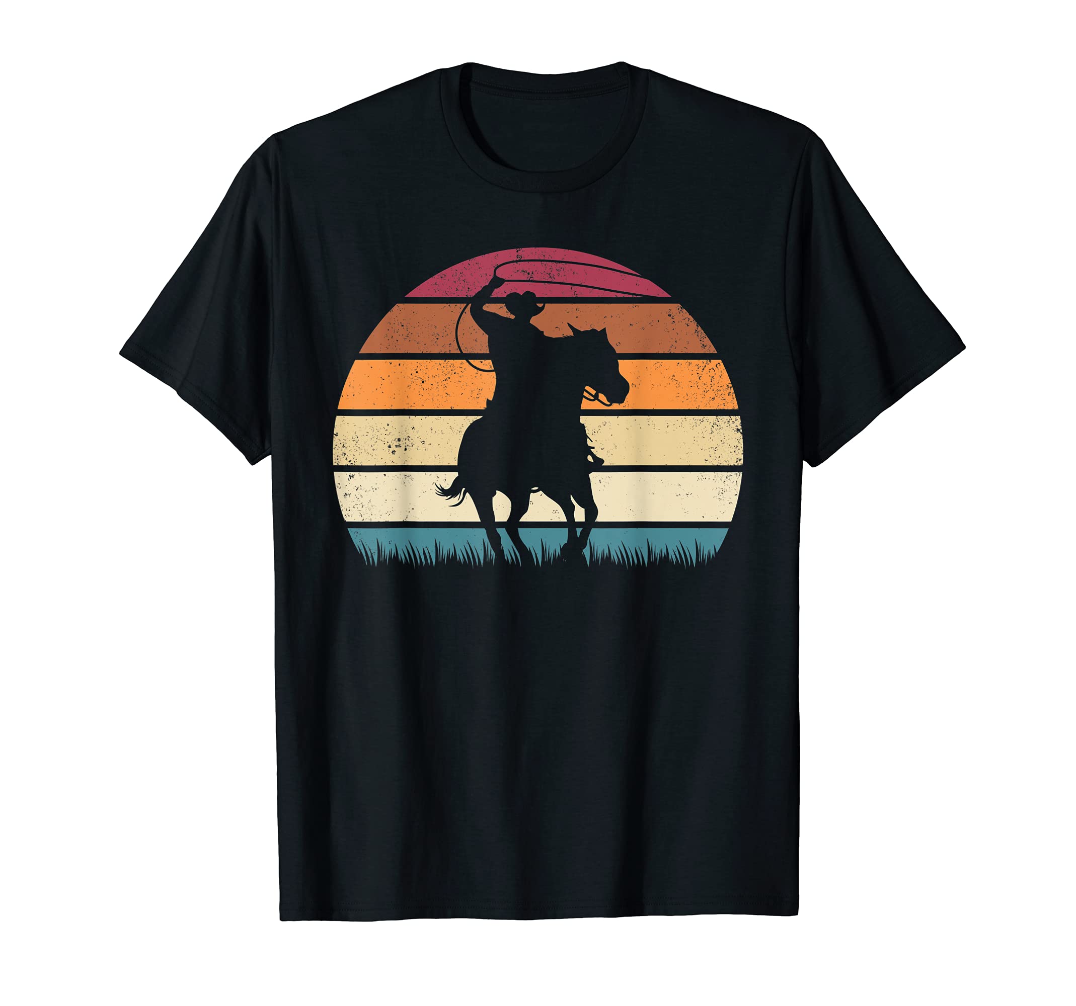 Western Texas Horse Riding Cowboy T-Shirt - Trendy Graphic for Adults - T-Shirt, Sweatshirt, Hoodie