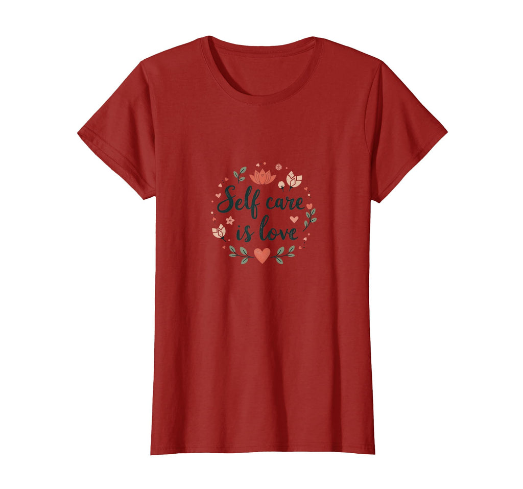 Self Care Is Love Valentines Day T-Shirt - Minimalist Print Men Women - T-Shirt, Sweatshirt, Hoodie