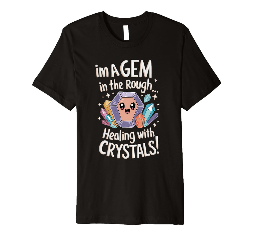 Healing Stone Crystals Energy T-Shirt - Casual Everyday Wear for Adults - T-Shirt, Sweatshirt, Hoodie