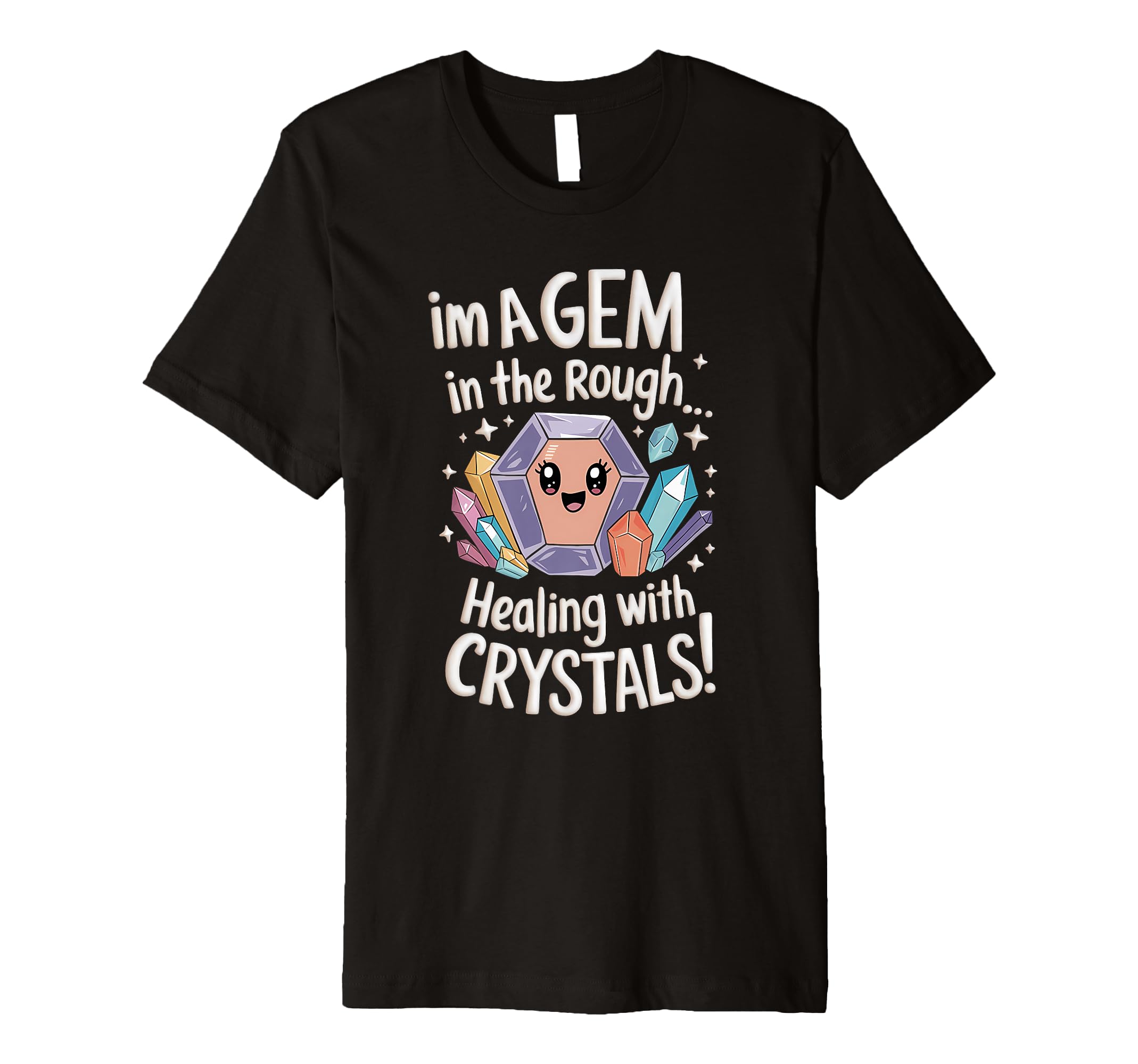 Healing Stone Crystals Energy T-Shirt - Casual Everyday Wear for Adults - T-Shirt, Sweatshirt, Hoodie