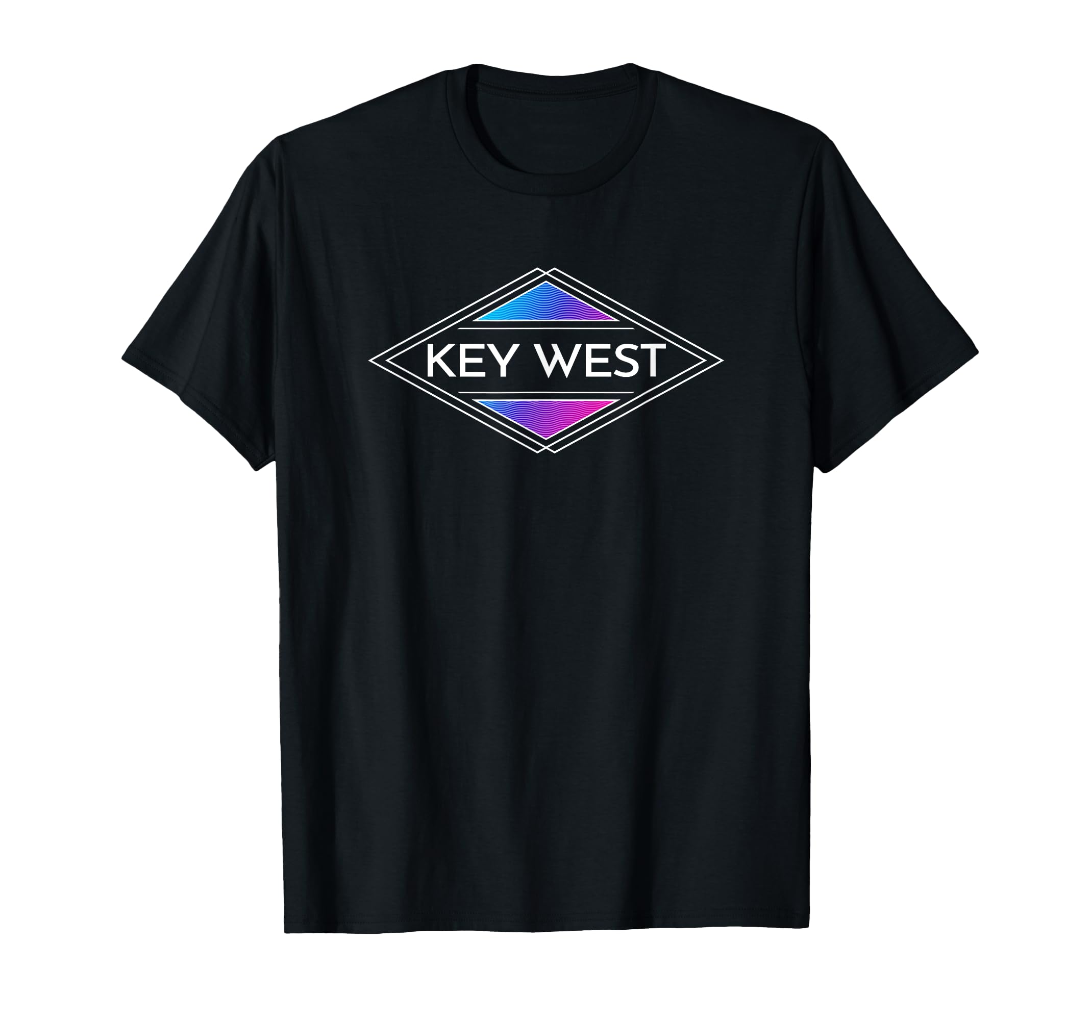 Key West Florida Colorful Surfer Mens T-Shirt - Novelty Apparel Men Women - T-Shirt, Sweatshirt, Hoodie
