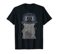Kerry Blue Terrier Wearing Motorcycle T-Shirt - Trendy Graphic Men Women - T-Shirt, Sweatshirt, Hoodie