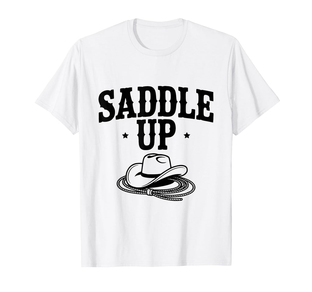 Saddle Up Cowboy Western T-Shirt - Aesthetic Graphic Men Women - T-Shirt, Sweatshirt, Hoodie