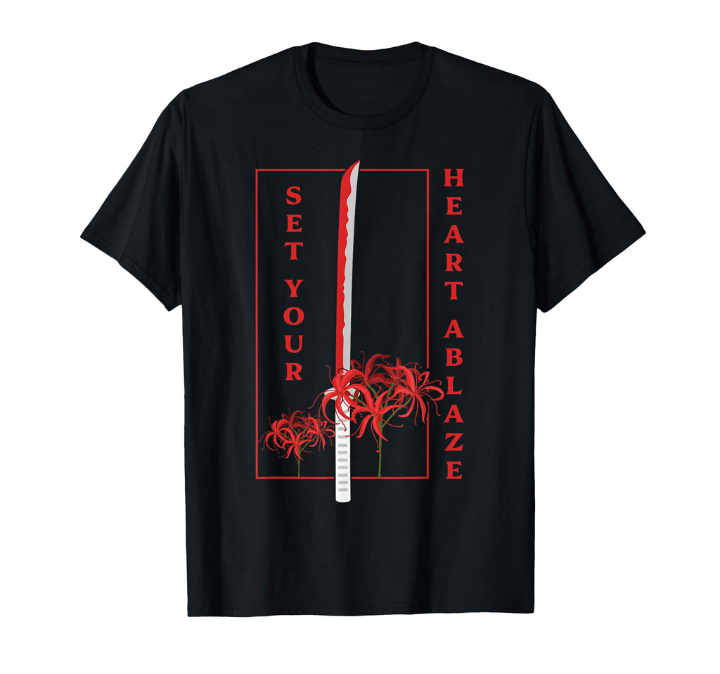 Japanese Spider Lily Soft Grunge Anime T-Shirt - Novelty Apparel Unisex - T-Shirt, Sweatshirt, Hoodie