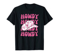 Rodeo White Howdy Western Cowboy Hat T-Shirt - Unique Graphic Unisex - T-Shirt, Sweatshirt, Hoodie