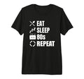 Eat Sleep 80S Repeat Lover Synthwave Tri T-Shirt - Graphic Print Men Women - T-Shirt, Sweatshirt, Hoodie