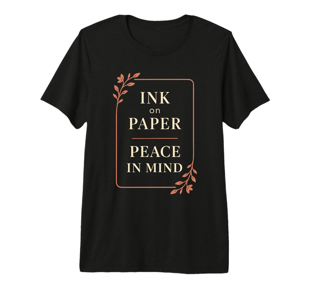 Mindfulness Journaling Self Care T-Shirt - Custom Art Print Men Women - T-Shirt, Sweatshirt, Hoodie