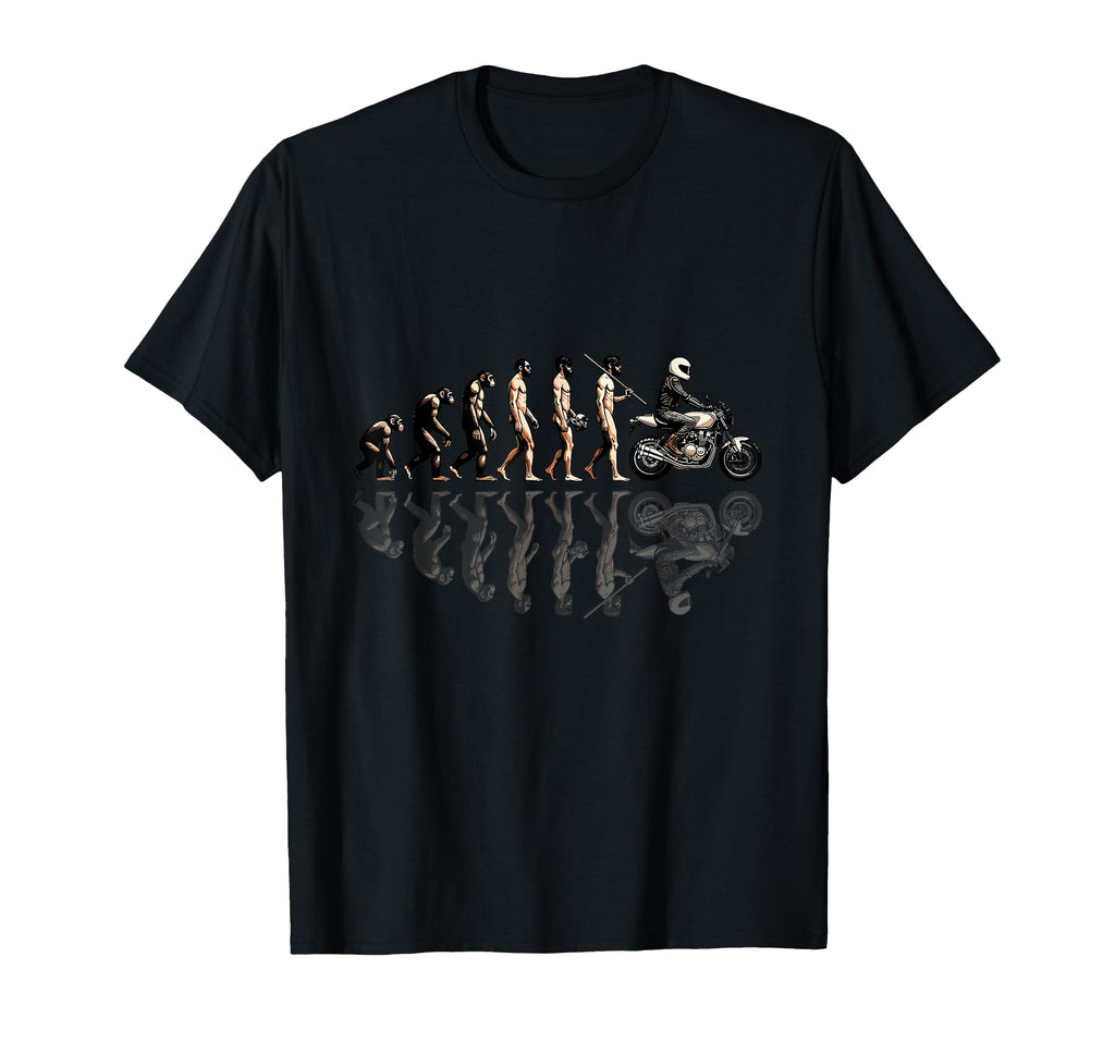 Motorcycle Evolution Sunset Biker T-Shirt - Custom Art Print Men Women - T-Shirt, Sweatshirt, Hoodie