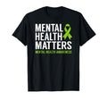 Ribbon Mental Health Matters Womens T-Shirt - Minimalist Print for Adults - T-Shirt, Sweatshirt, Hoodie