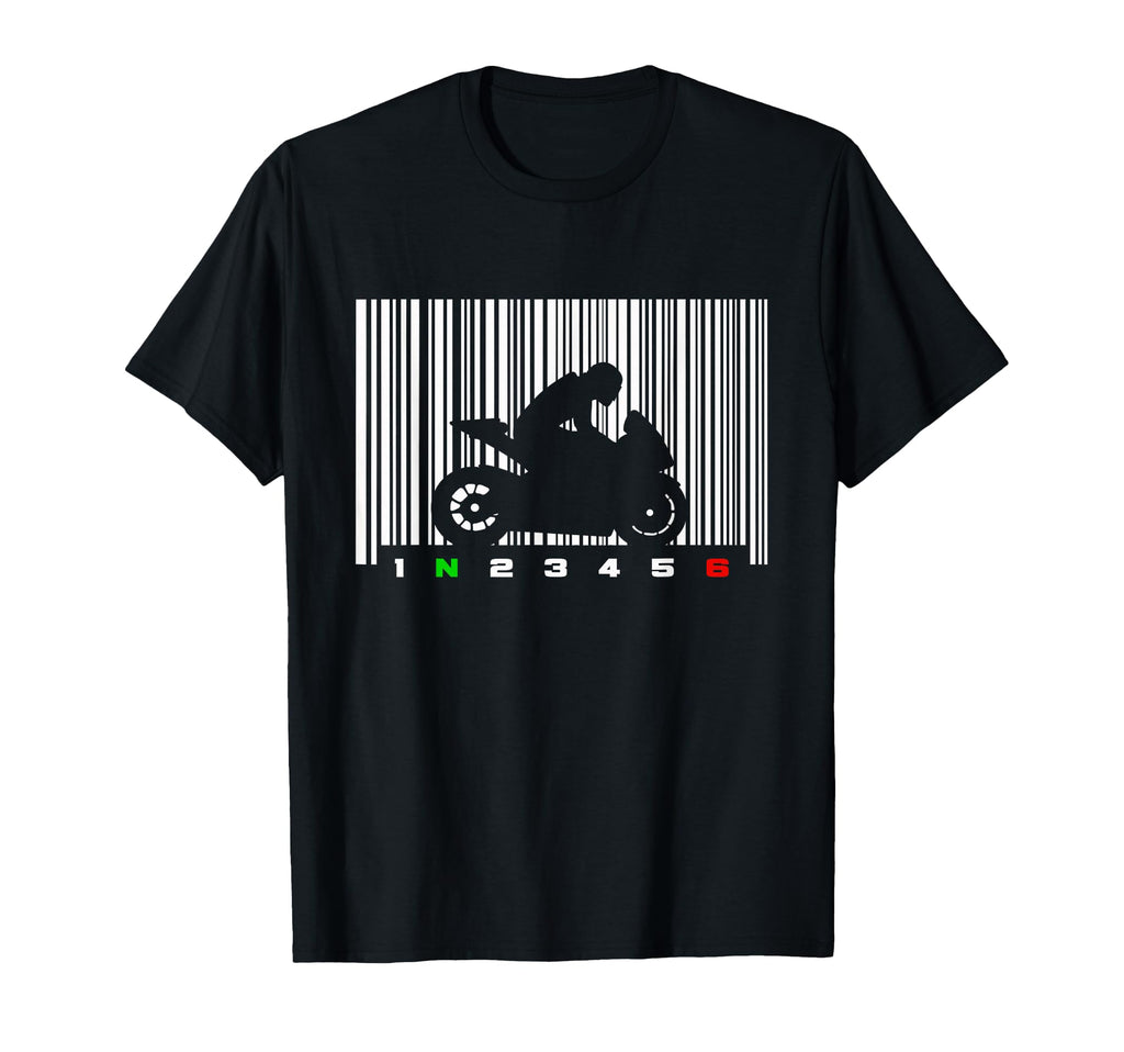 Barcode Motorcycle T-Shirt - Streetwear Style for Adults - T-Shirt, Sweatshirt, Hoodie