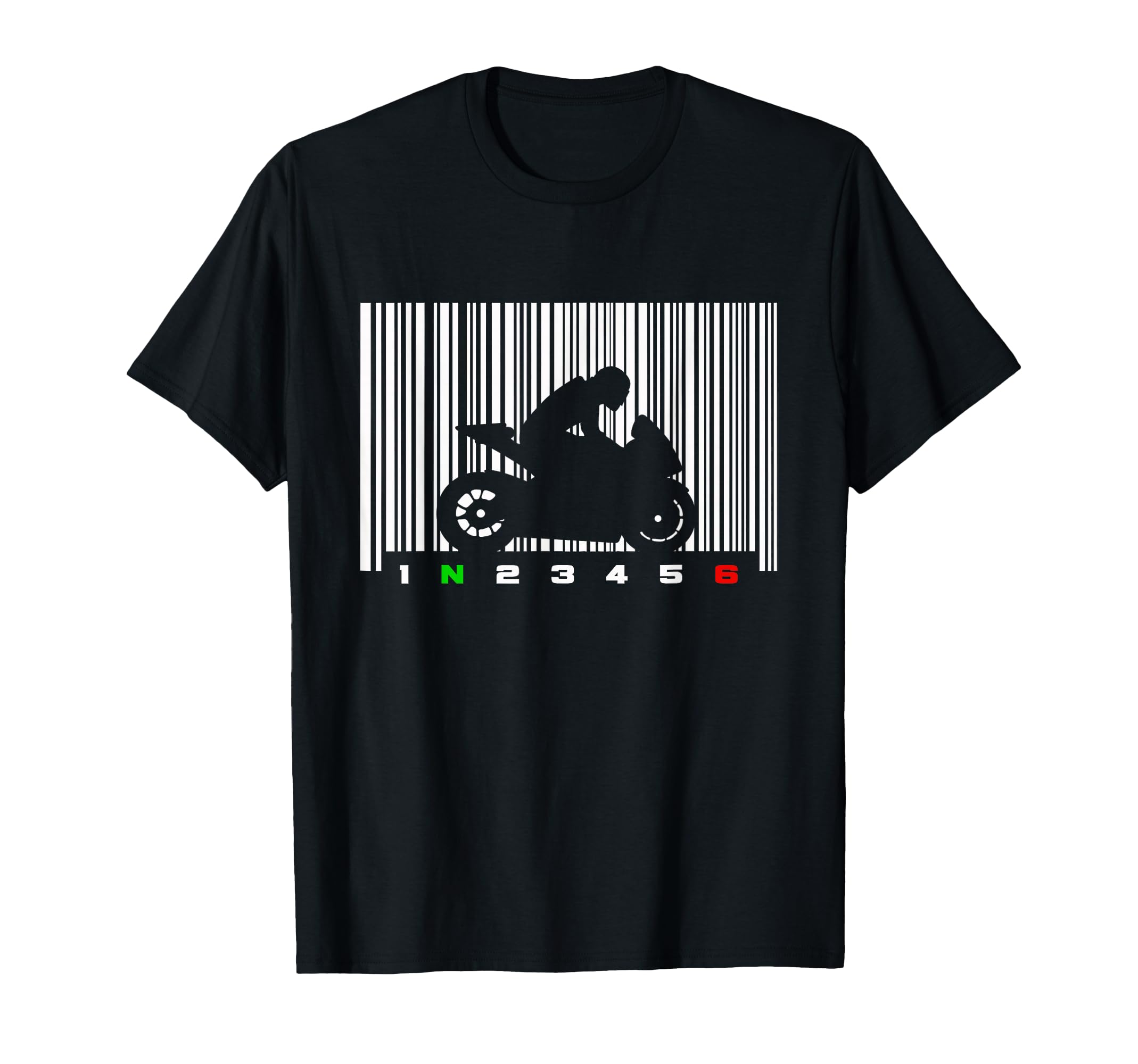 Barcode Motorcycle T-Shirt - Streetwear Style for Adults - T-Shirt, Sweatshirt, Hoodie