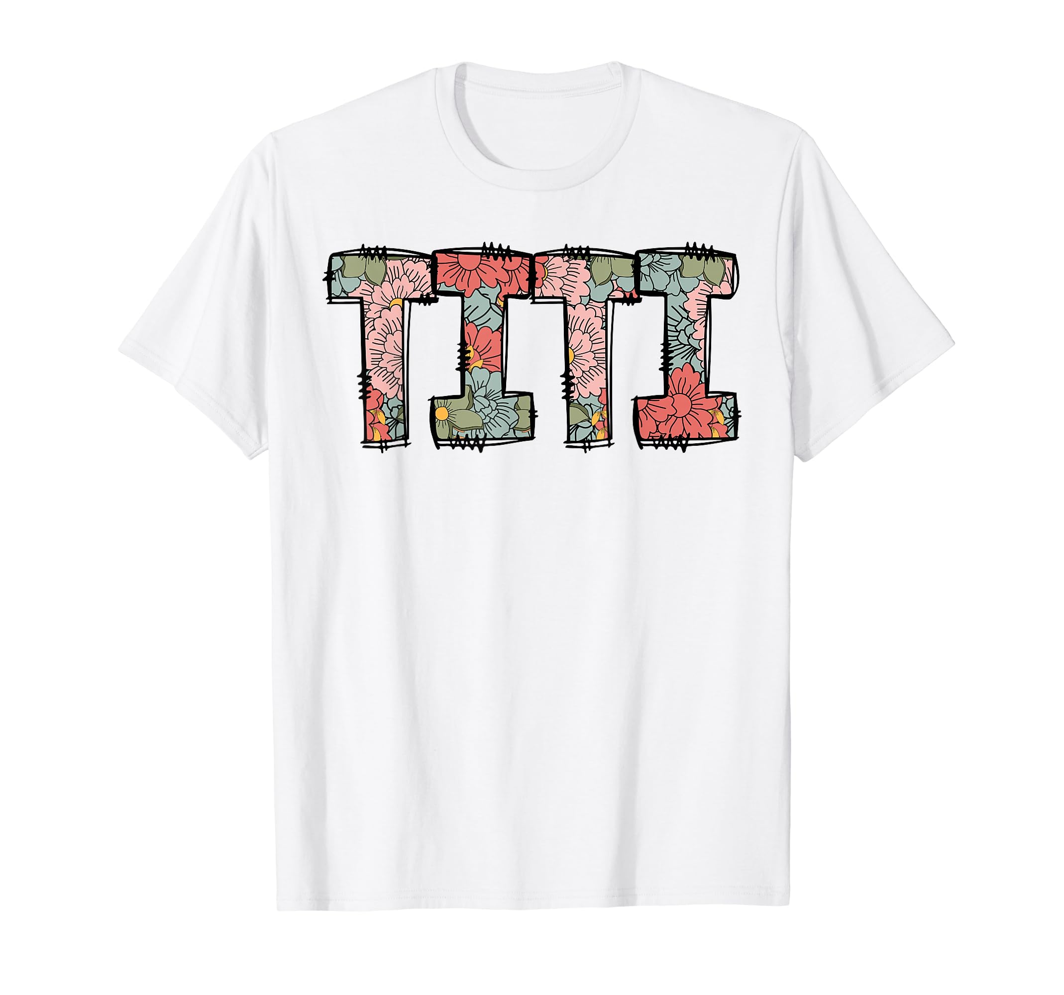 Family Floral Titi Colorful Flowers T-Shirt - Graphic Print for Adults - T-Shirt, Sweatshirt, Hoodie