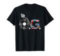 Old School Og Hip Hop Head Vinyl T-Shirt - Fun Novelty Design for Adults - T-Shirt, Sweatshirt, Hoodie