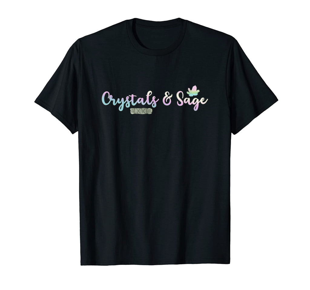 Crystals Sage Spiritual Cleansing T-Shirt - Aesthetic Graphic Men Women - T-Shirt, Sweatshirt, Hoodie