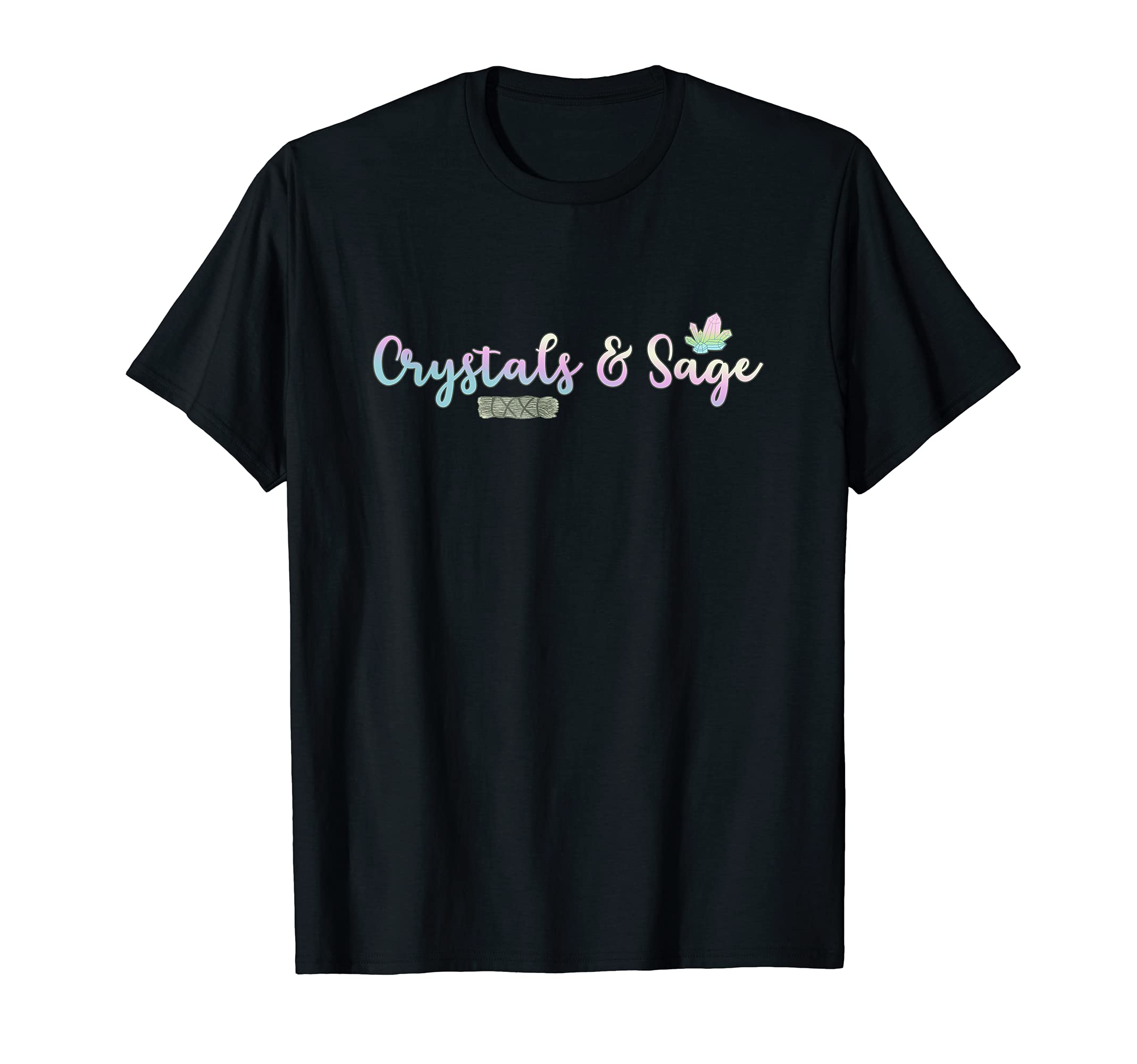 Crystals Sage Spiritual Cleansing T-Shirt - Aesthetic Graphic Men Women - T-Shirt, Sweatshirt, Hoodie