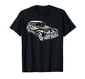 Antique Gangster Car Blackwork T-Shirt - Trendy Graphic Unisex - T-Shirt, Sweatshirt, Hoodie