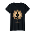 Yoga Pose Tree Silhouette Mandala T-Shirt - Fun Novelty Design for Adults - T-Shirt, Sweatshirt, Hoodie
