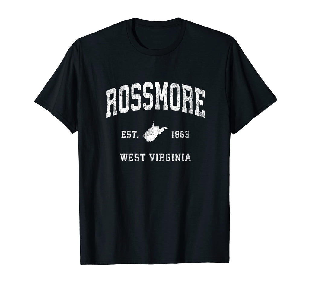 Rossmore West Virginia Wv Athletic T-Shirt - Unique Graphic Men Women - T-Shirt, Sweatshirt, Hoodie