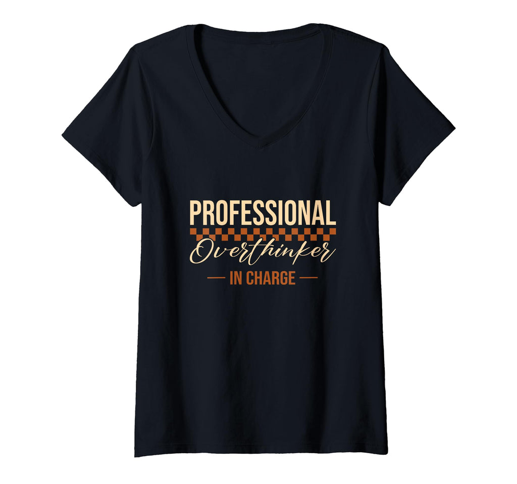 Womens Professional Overthinker Charge V T-Shirt - Trendy Graphic Unisex - T-Shirt, Sweatshirt, Hoodie