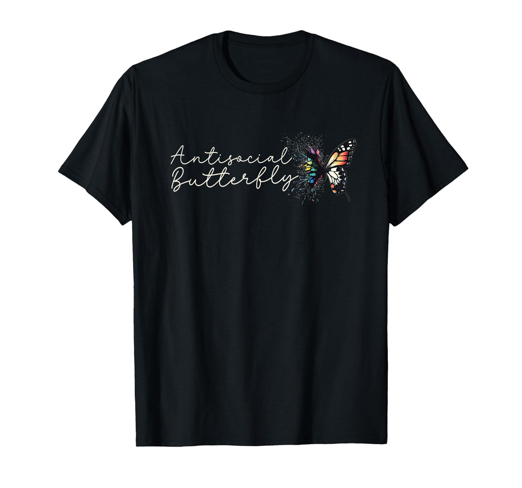 Antisocial Butterfly Gift Sweatshirt - Unique Graphic Men Women - T-Shirt, Sweatshirt, Hoodie