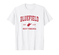 Bluefield West Virginia Wv Sports Red T-Shirt - Trendy Graphic for Adults - T-Shirt, Sweatshirt, Hoodie