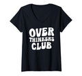 Womens Overthinkers Club V Neck T-Shirt - Unique Graphic for Adults - T-Shirt, Sweatshirt, Hoodie