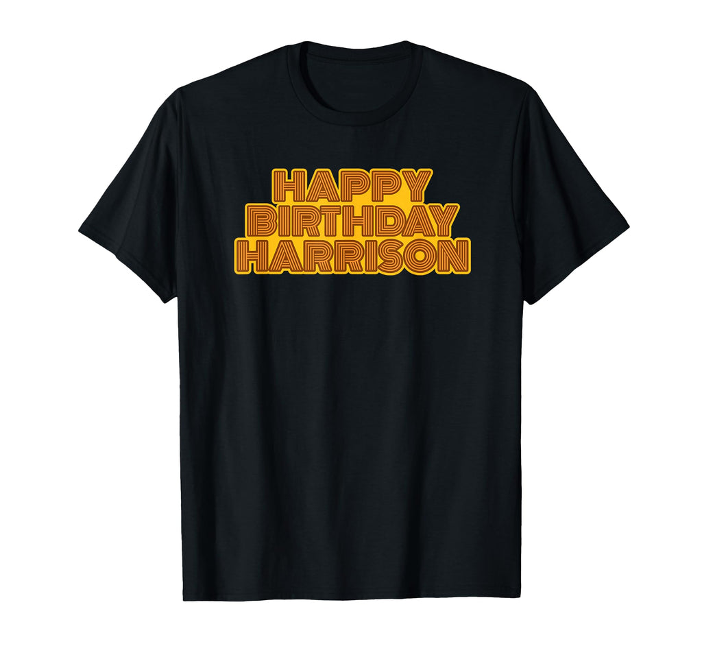 Happy Birthday Harrison Personalized T-Shirt - Custom Art Print Men Women - T-Shirt, Sweatshirt, Hoodie