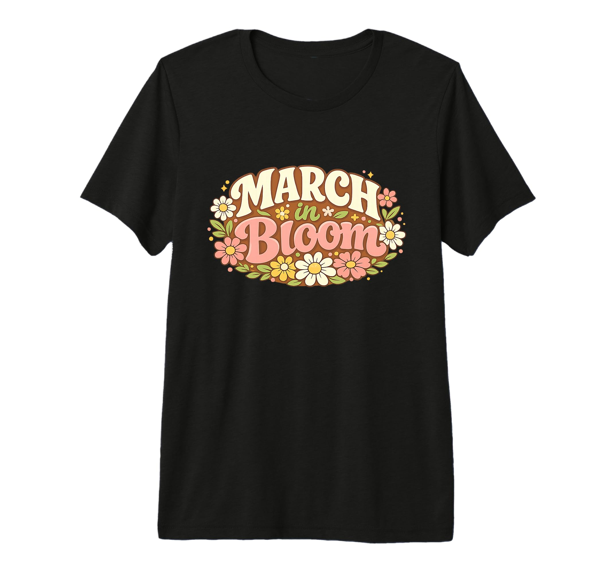March Bloom Floral Soft Pastel Spring T-Shirt - Minimalist Print Unisex - T-Shirt, Sweatshirt, Hoodie