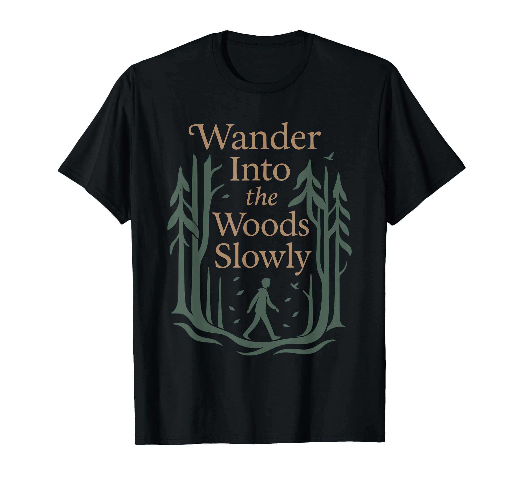 Forest Walk Overthinker Mental Reset T-Shirt - Custom Art Print Men Women - T-Shirt, Sweatshirt, Hoodie