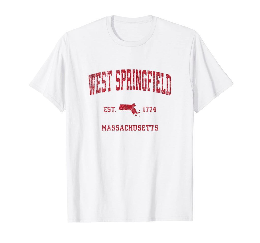 West Springfield Massachusetts Ma Sports T-Shirt - Minimalist Print Unisex - T-Shirt, Sweatshirt, Hoodie