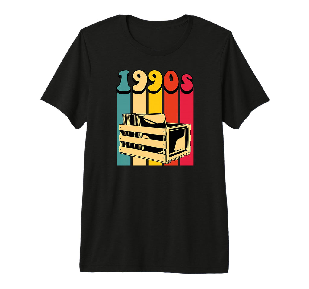 1990S Vinyl Records Back To 90S Tri Blend T-Shirt - Trendy Graphic Unisex - T-Shirt, Sweatshirt, Hoodie