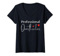 Womens Professional Overthinker V Neck T-Shirt - Novelty Apparel for Adults - T-Shirt, Sweatshirt, Hoodie