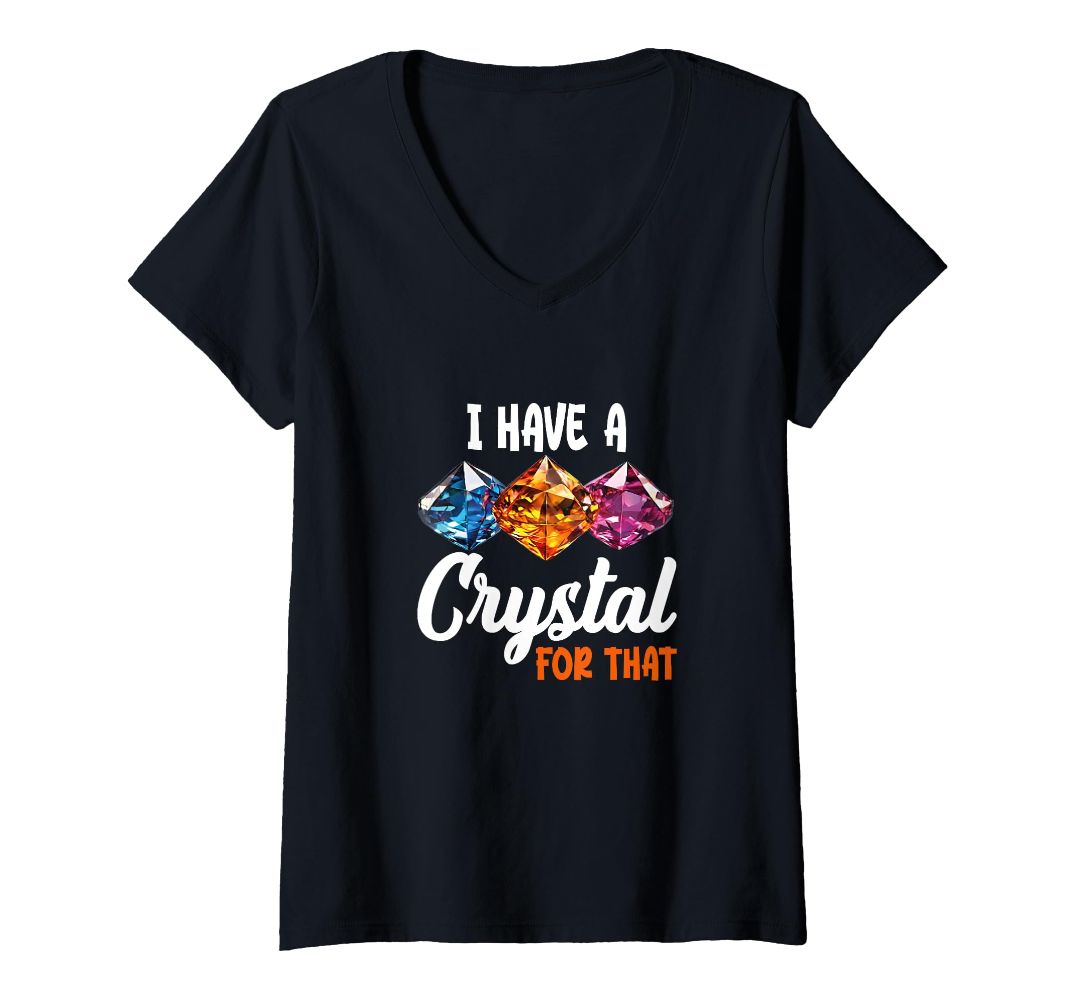Womens Crystal Gemstone Chakra T-Shirt - Graphic Print for Adults - T-Shirt, Sweatshirt, Hoodie
