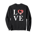 Dog Breed Poodle Word Love Sweatshirt - Casual Everyday Wear Unisex - T-Shirt, Sweatshirt, Hoodie