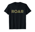 Expressive Roar Striped Typography T-Shirt - Casual Everyday Wear Unisex - T-Shirt, Sweatshirt, Hoodie